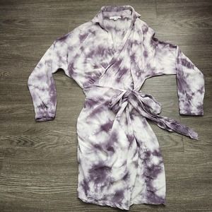 Young Fabulous & Broke Raine Tie Dye Wrap Dress, small